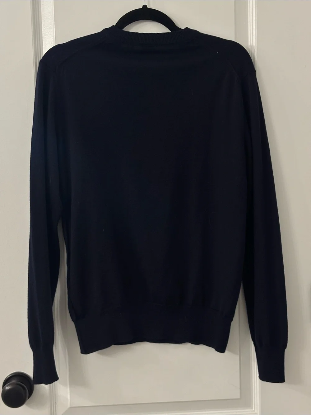 BOSS Men's Navy Crewneck Knit Sweater